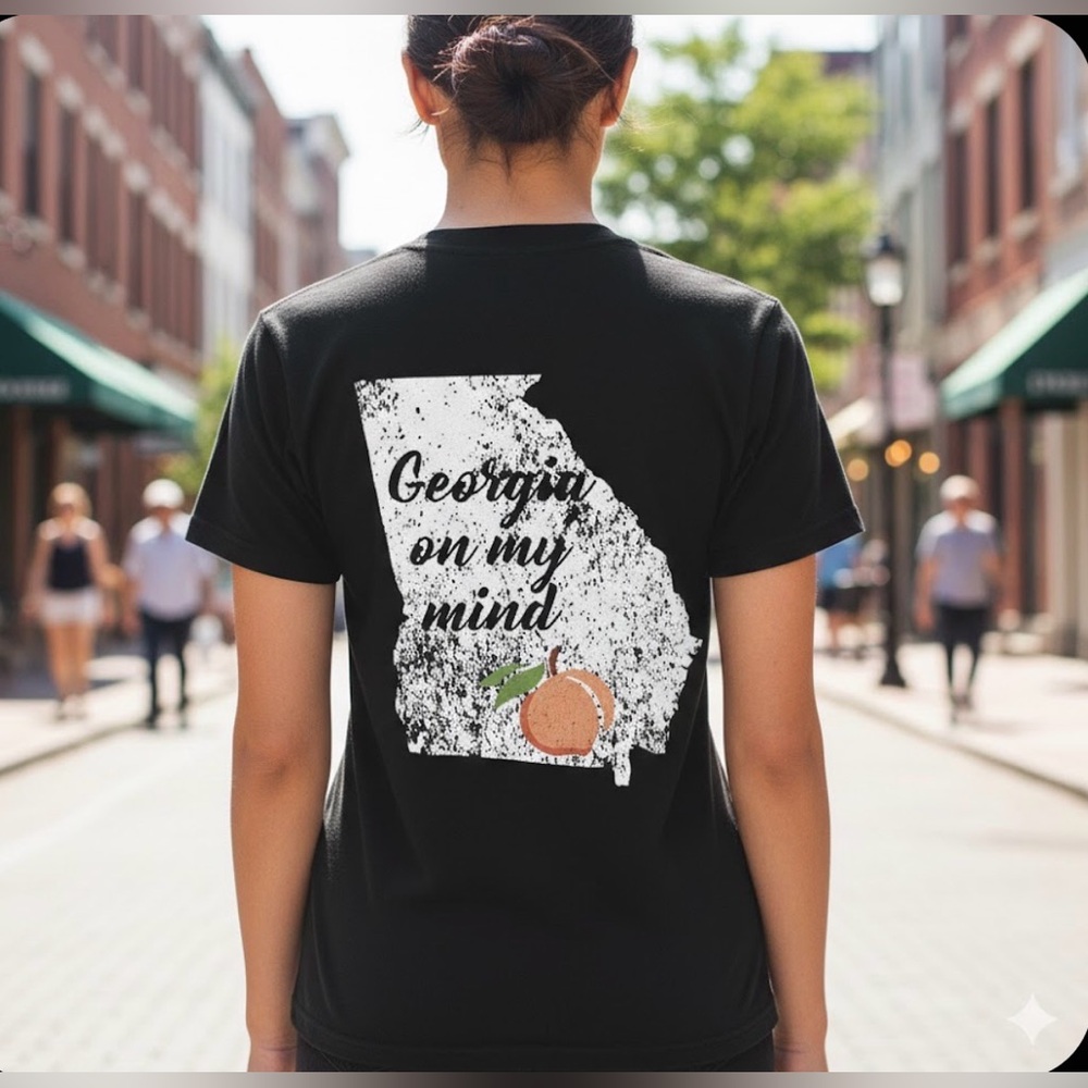 District "Top Gun" & "Georgia On My Mind" Graphic Tee - Women’s Small - Picture 2 of 5
